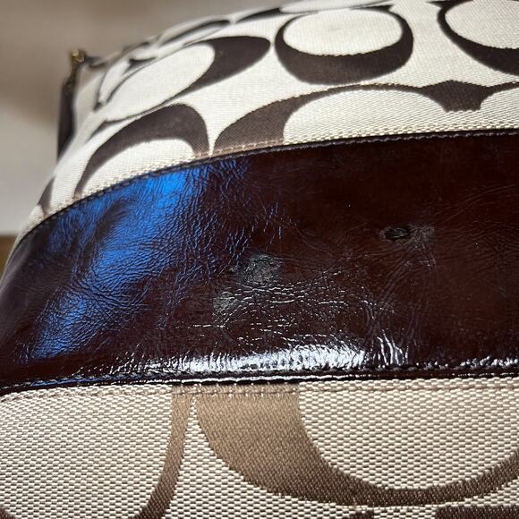 Y2K Coach 12824 Chelsea Signature Stripe Hobo Bag & Signature Long Wallet - Picture 13 of 16